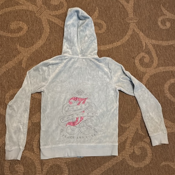 Juicy Couture little girl velour hoodie size 10, used but in good condition 🔥Y2K - Picture 3 of 7